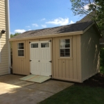 Lisbon WI 10x16 gable with baseboard trim